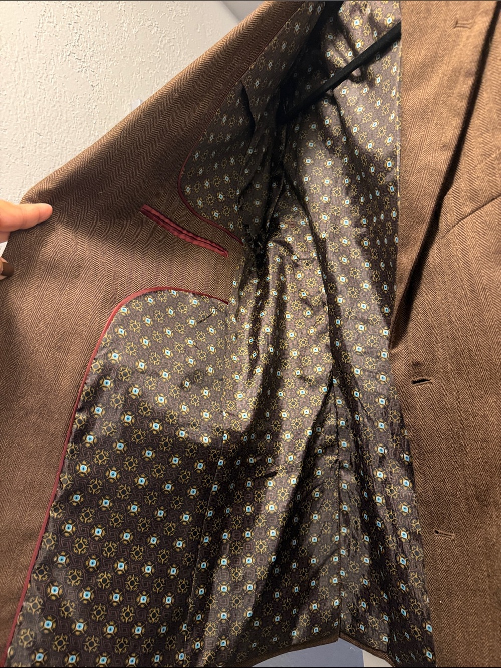 Alan Flusser Brown Men's Sport Coat Size Medium - Picture 4 of 7